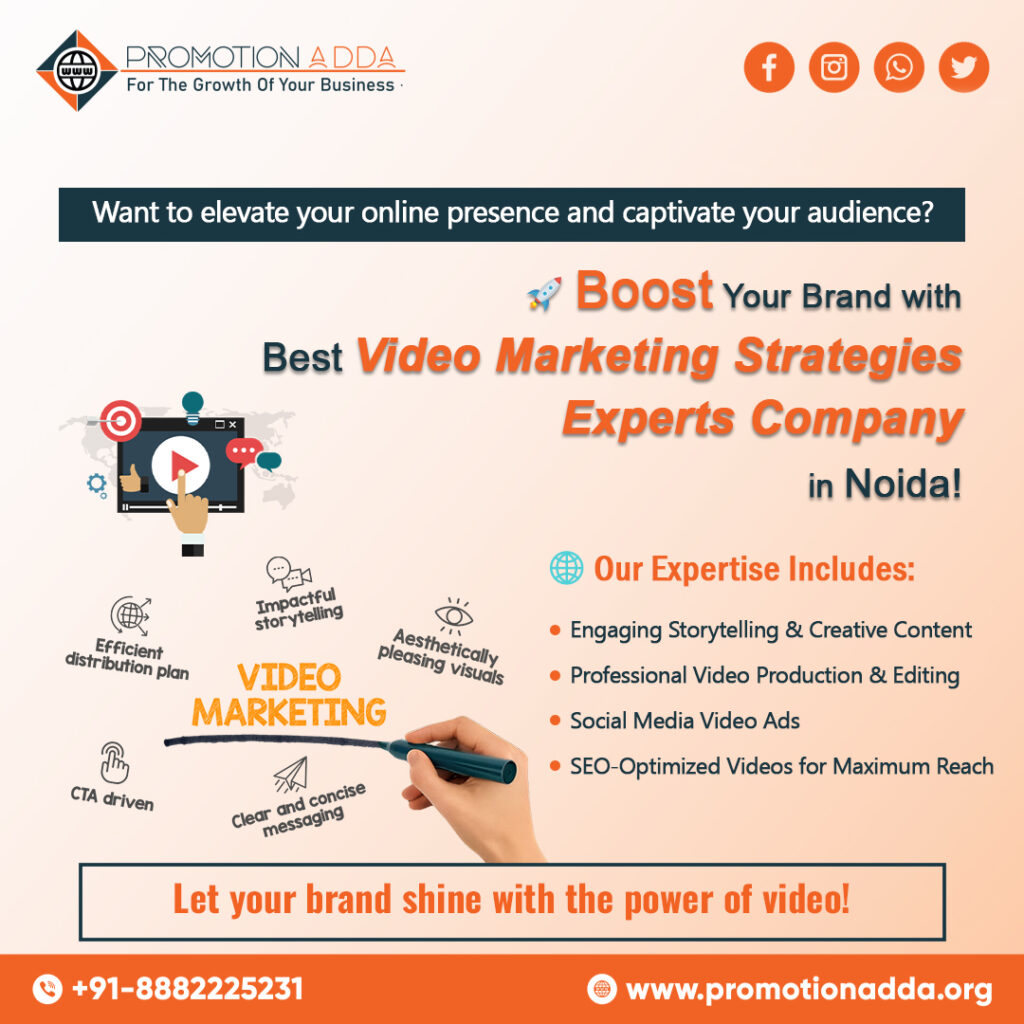 Best Video marketing strategies Experts in Noida